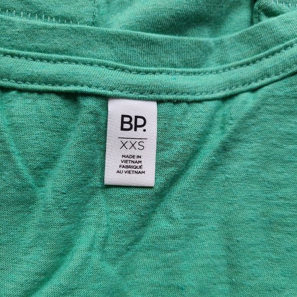 Vneck Basic Tshirt Tee Green Size XXS - Picture 6 of 6